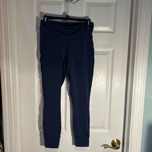 Junior, athletic leggings, navy blue